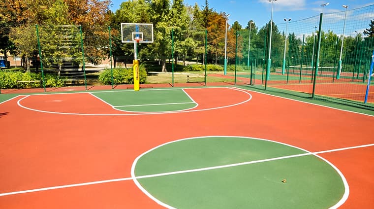 Баскетбольная площадка санатория Казахстан в Ессентуках