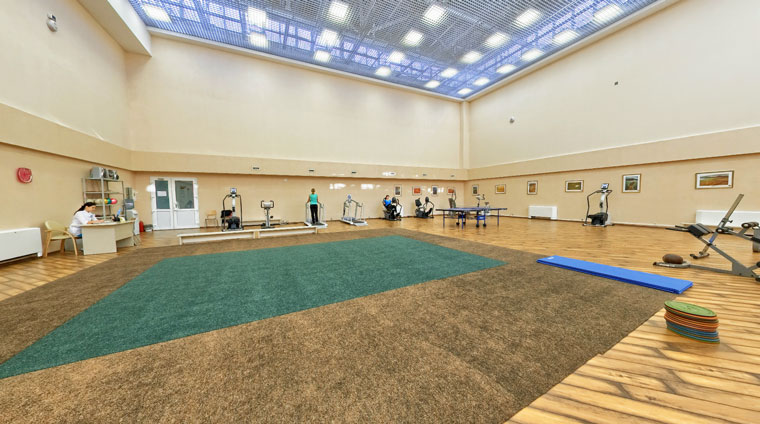 Спортивный зал в санатории Казахстан. Ессентуки  