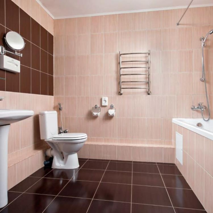 Ванная комната в 2 местном 3 комнатном Люксе санатория Казахстан в Ессентуках