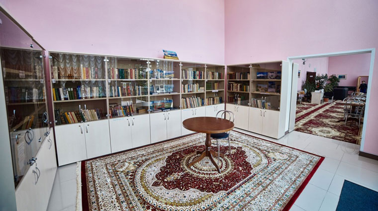 Книжный фонд библиотеки в санатории Казахстан в Ессентуках